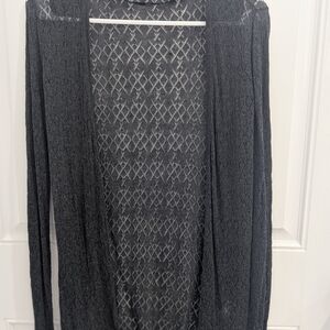 Elegant Black Lace Women's Sweater